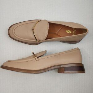 NWOT Franco Sarto Eda Bit Beige Leather Loafers
